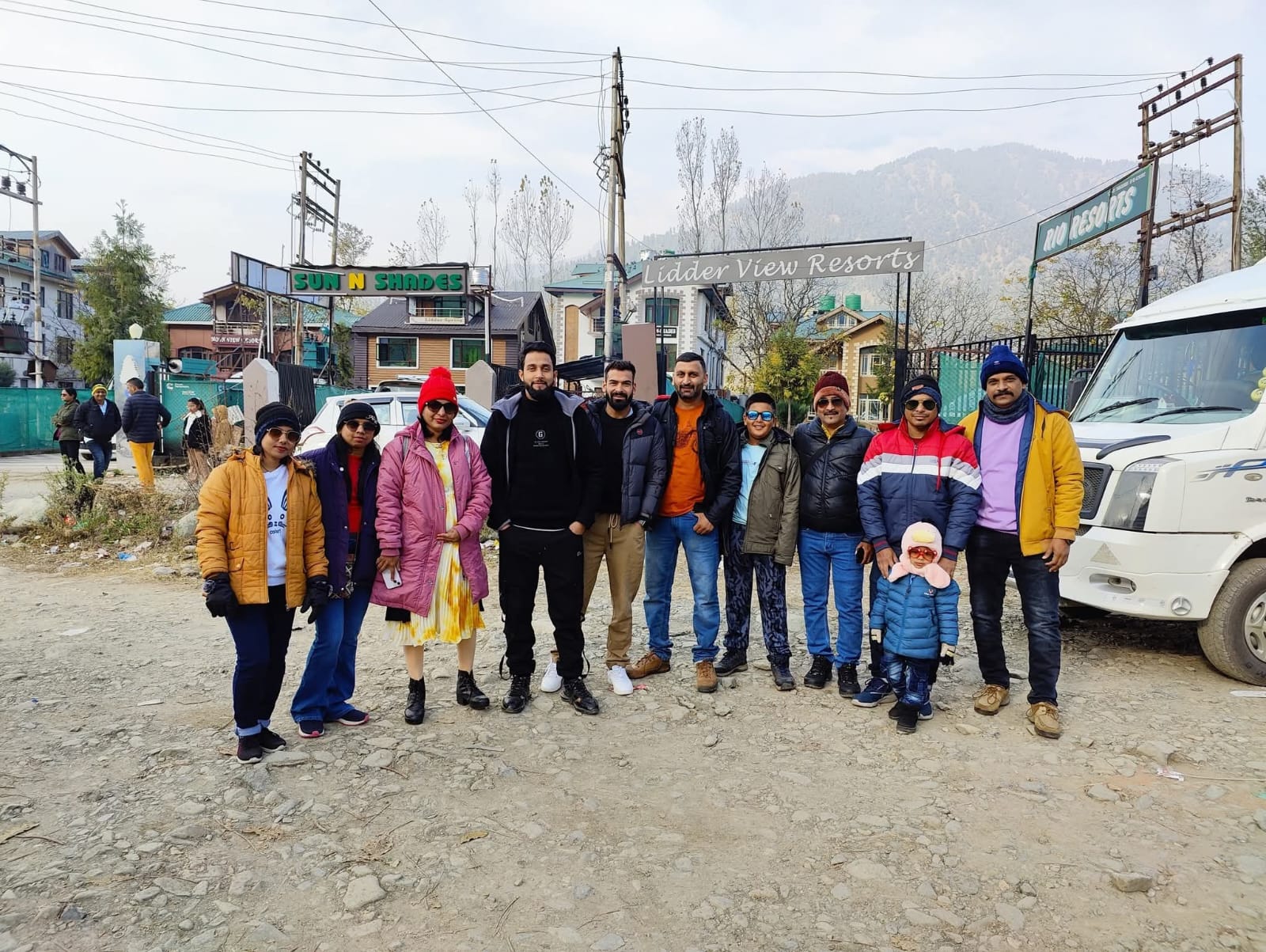 Our group at Pahalgam — Lidder Valley, Pahalgam