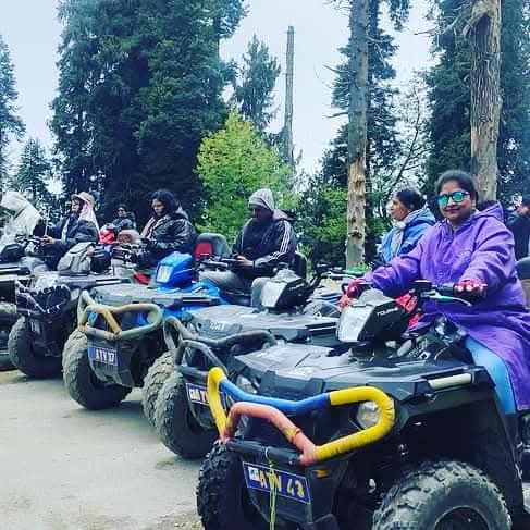 Quad biking through the pines — Gulmarg